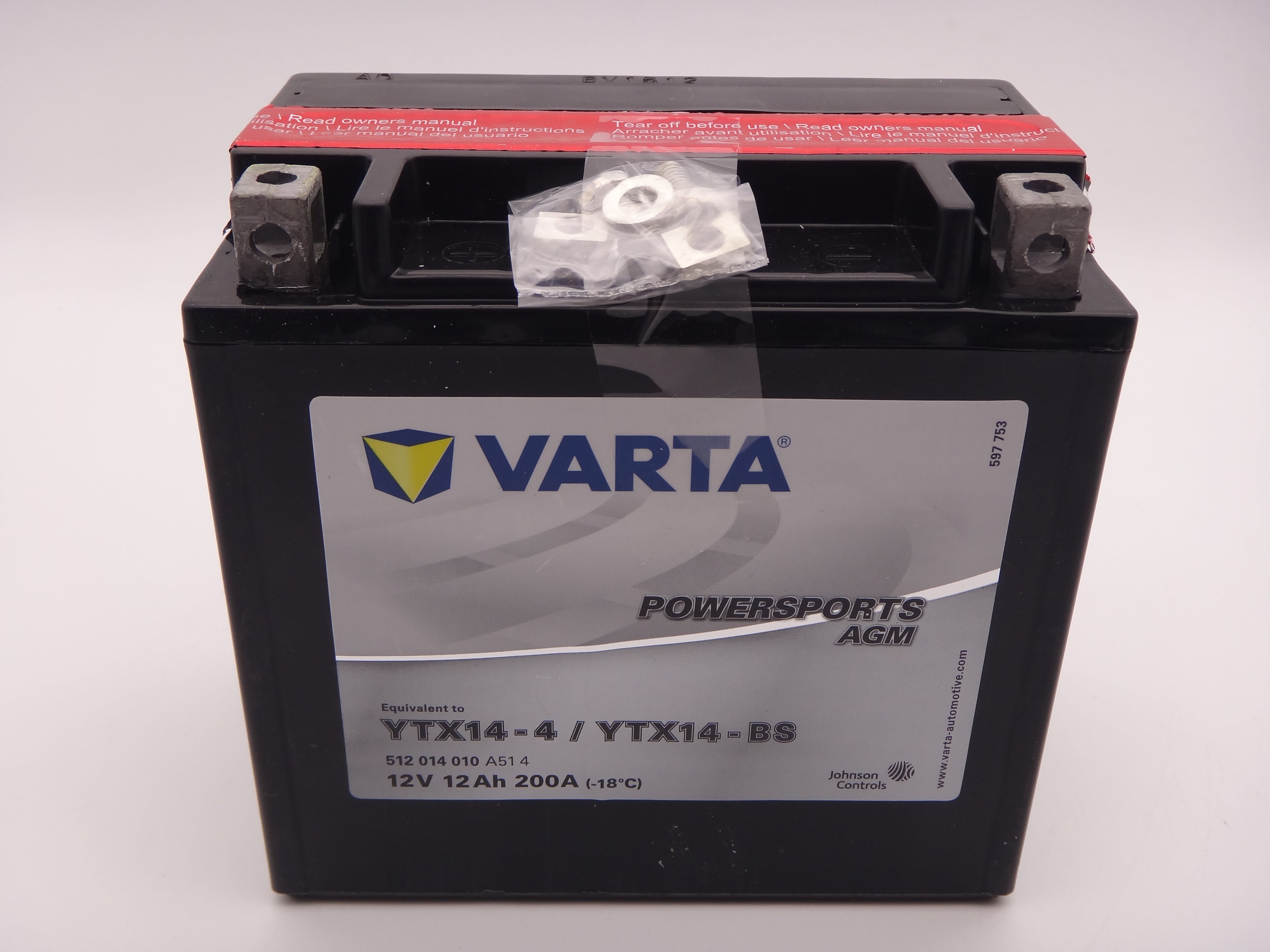 Varta YTX14-BS baterie moto, YTX14-4 scuter, atv 12V 12Ah AGM 200A cod 512014010 Mercedes