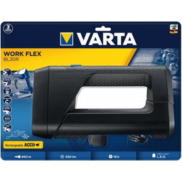 VARTA Work Flex BL30R 18684 lanterna reincarcabila LED 5W 550 lumeni cu acumulator Li-Ion 2600mAh IPX4