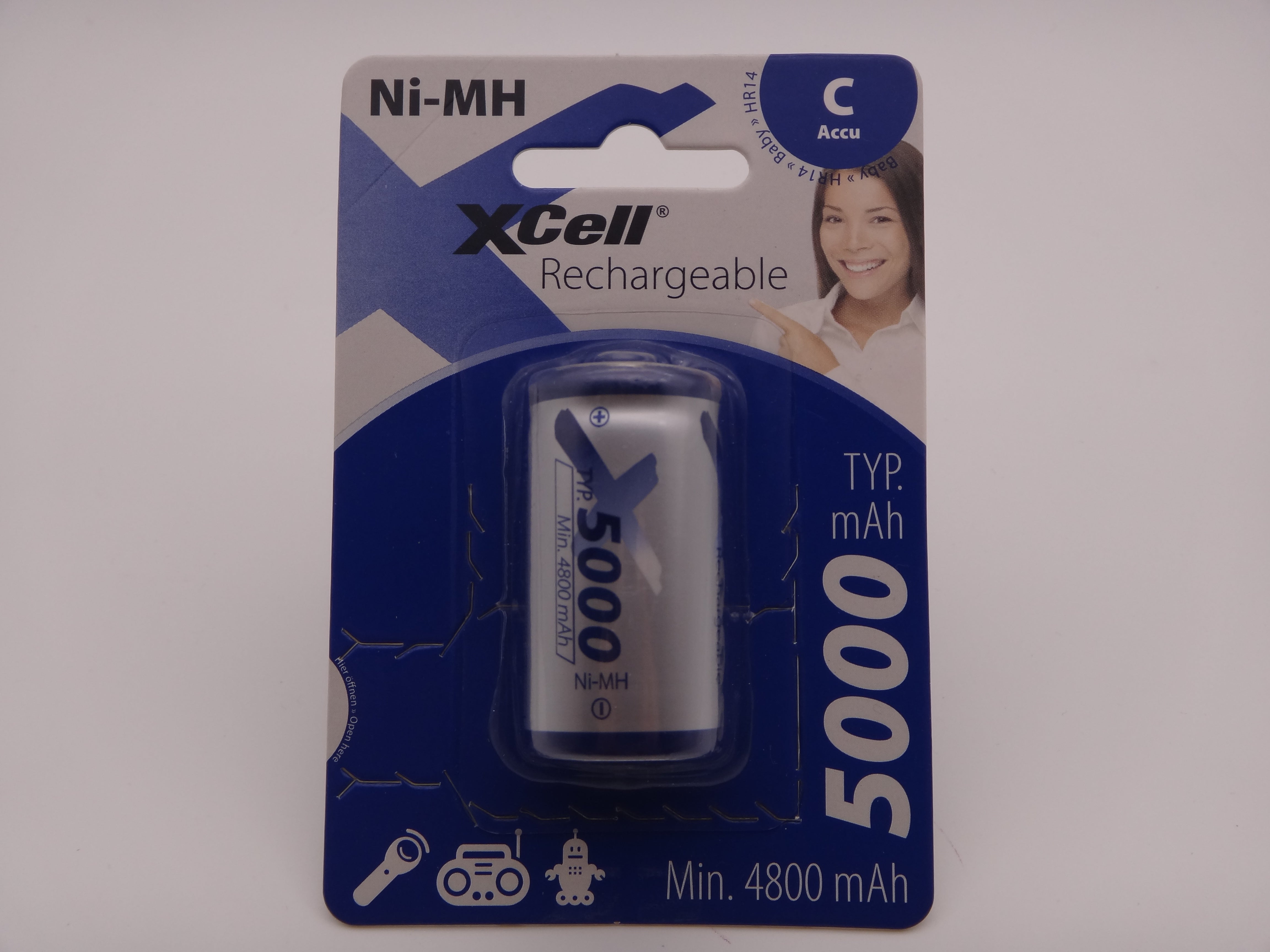 Xcell acumulator HR14 C Ni-MH 5000mAh 1,2V 5,76Wh