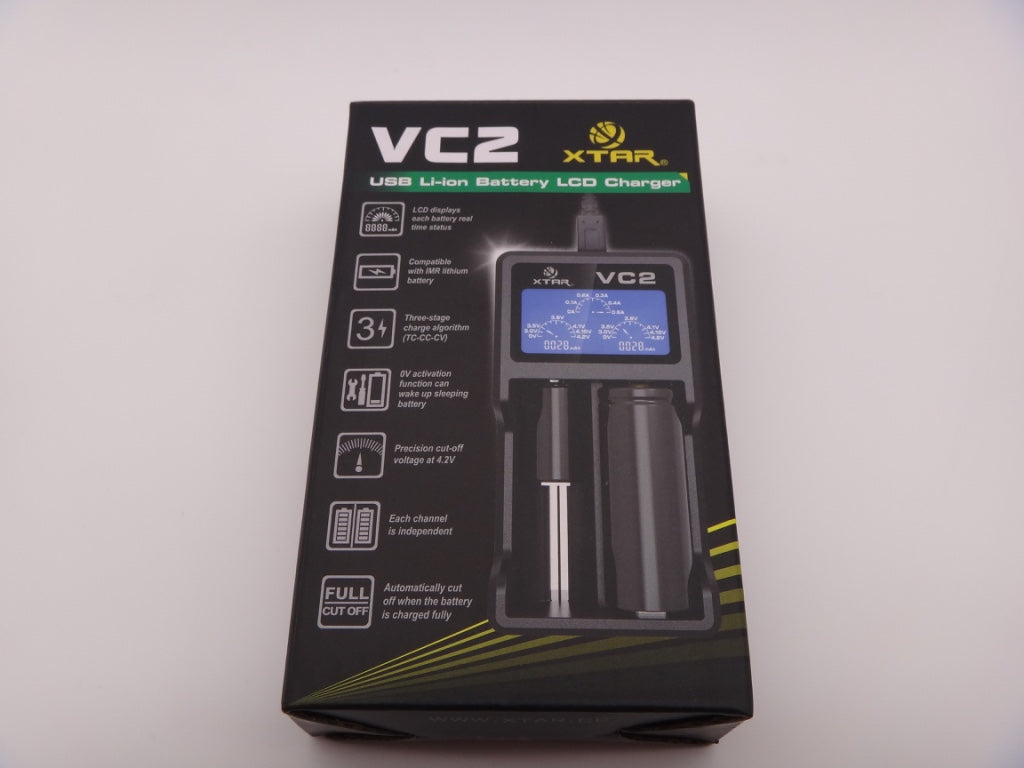 Incarcator pentru acumulatori 3.6V / 3.7V Li-Ion Xtar VC2