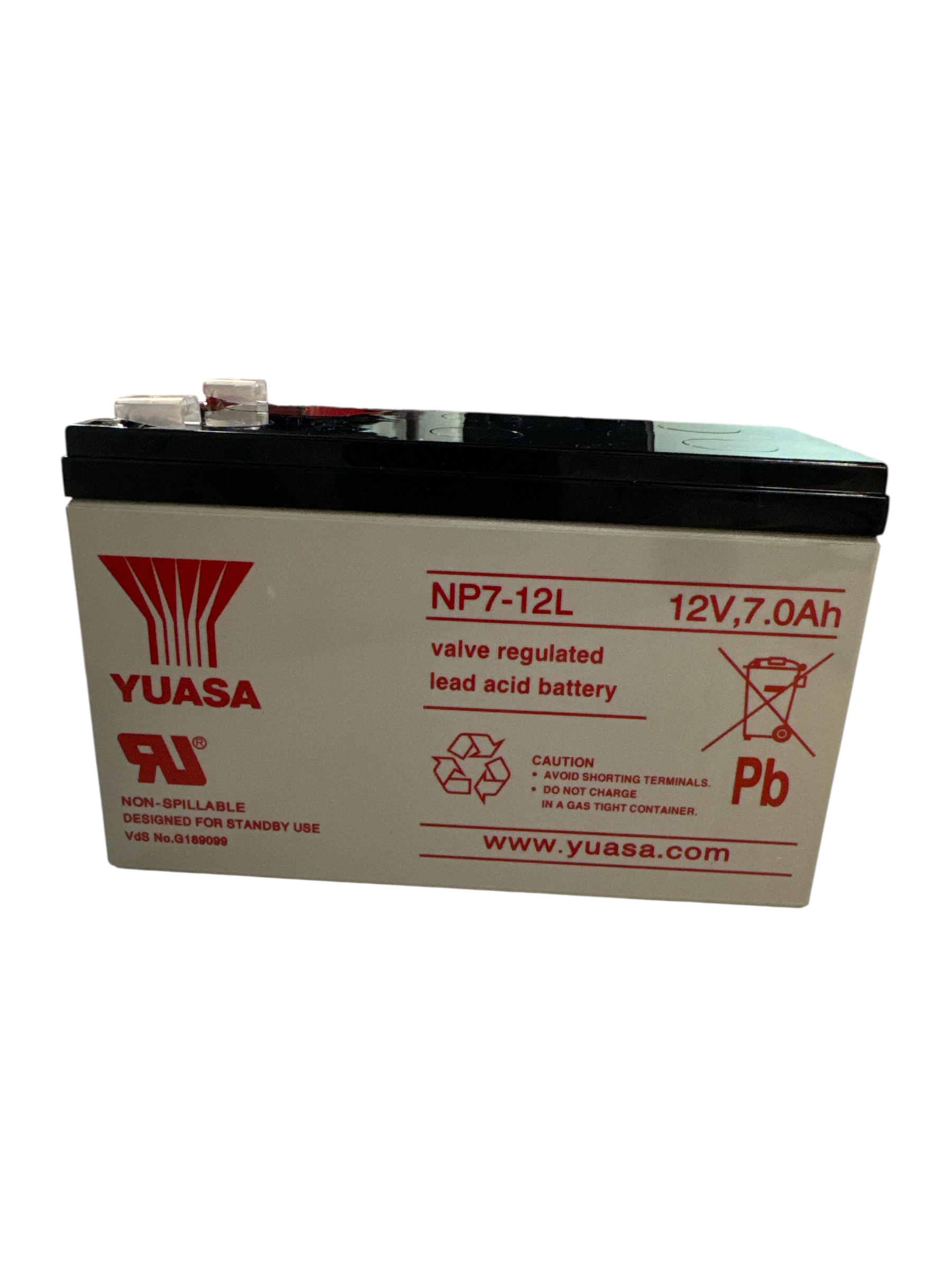 Yuasa NP7-12L acumulator VRLA 12V 7Ah F2 borna lata 6.3mm compatibil RBC17 APC