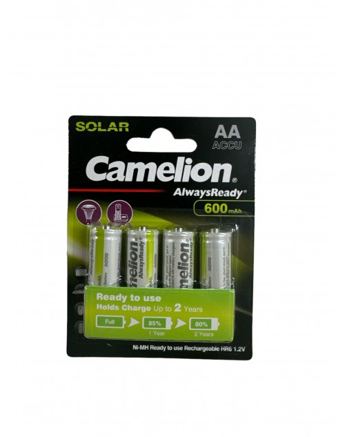 Camelion AA, R6, 1.2V, 600mAh, Ni-Mh, acumulator pentru lampi solare, telefon