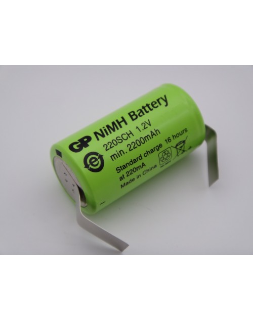 Acumulator GP 220SCH 1.2V 2200mAh Ni-Mh subC pentru bormasina electrica, aspirator portabil