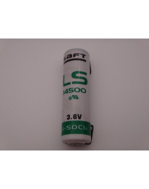 SAFT LS14500CNR baterie litiu AA 3.6V 2600mAh cu lamele pentru lipire