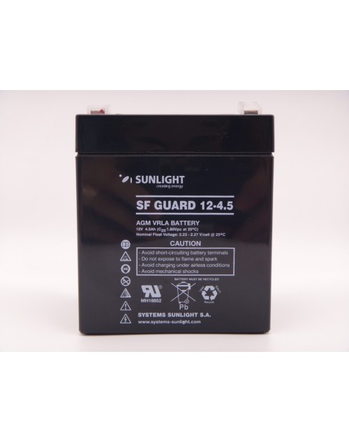Sunlight 12V 5Ah baterie AGM VRLA SPA 12-5 F2