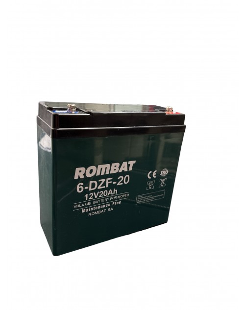 Acumulator Gel 12V 20Ah 6-DZF-20 Chilwee for ROMBAT SA pentru bicicleta electrica, scuter electric 6DZF20