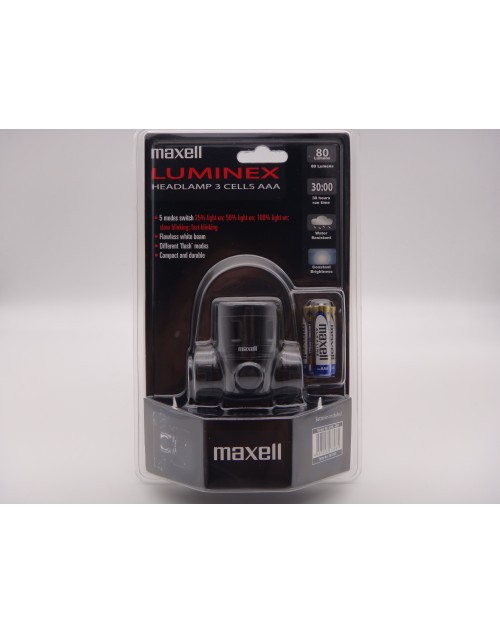 Maxell LUMINEX lanterna led de cap frontala MHL - Q01 cod 303393